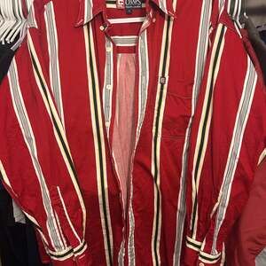 Vintage Chaps Ralph Lauren Striped Button-Up Shirt